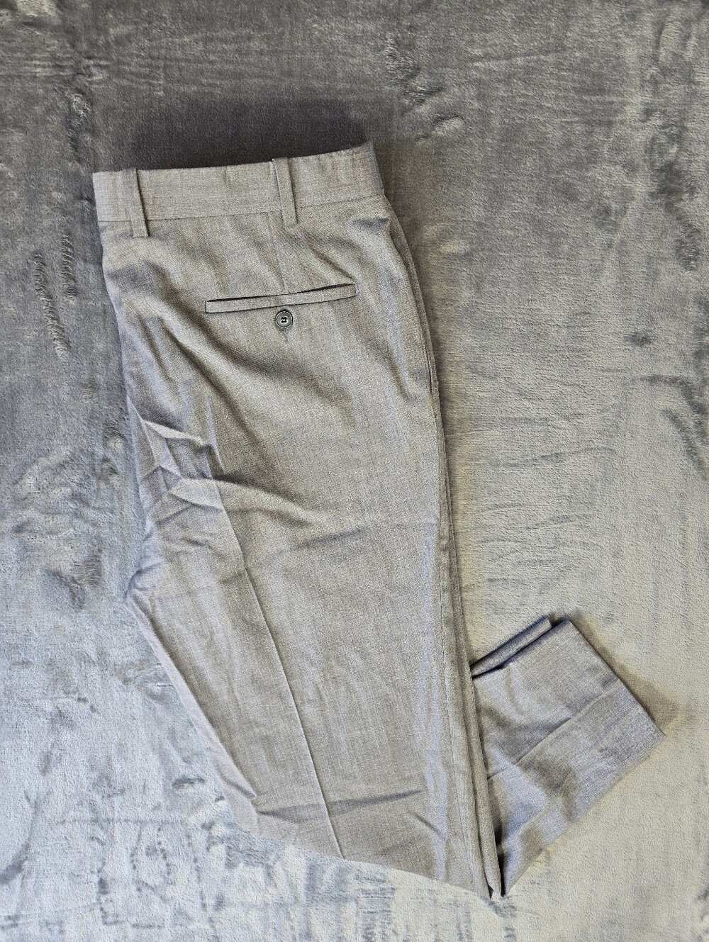 Peter Millar Wool Blend Dress Pants Trousers Size 40R Gray Fits 40x28